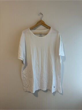 Polo Ralph Lauren 100% cotton Plain White Men's Crew Neck T-Shirt